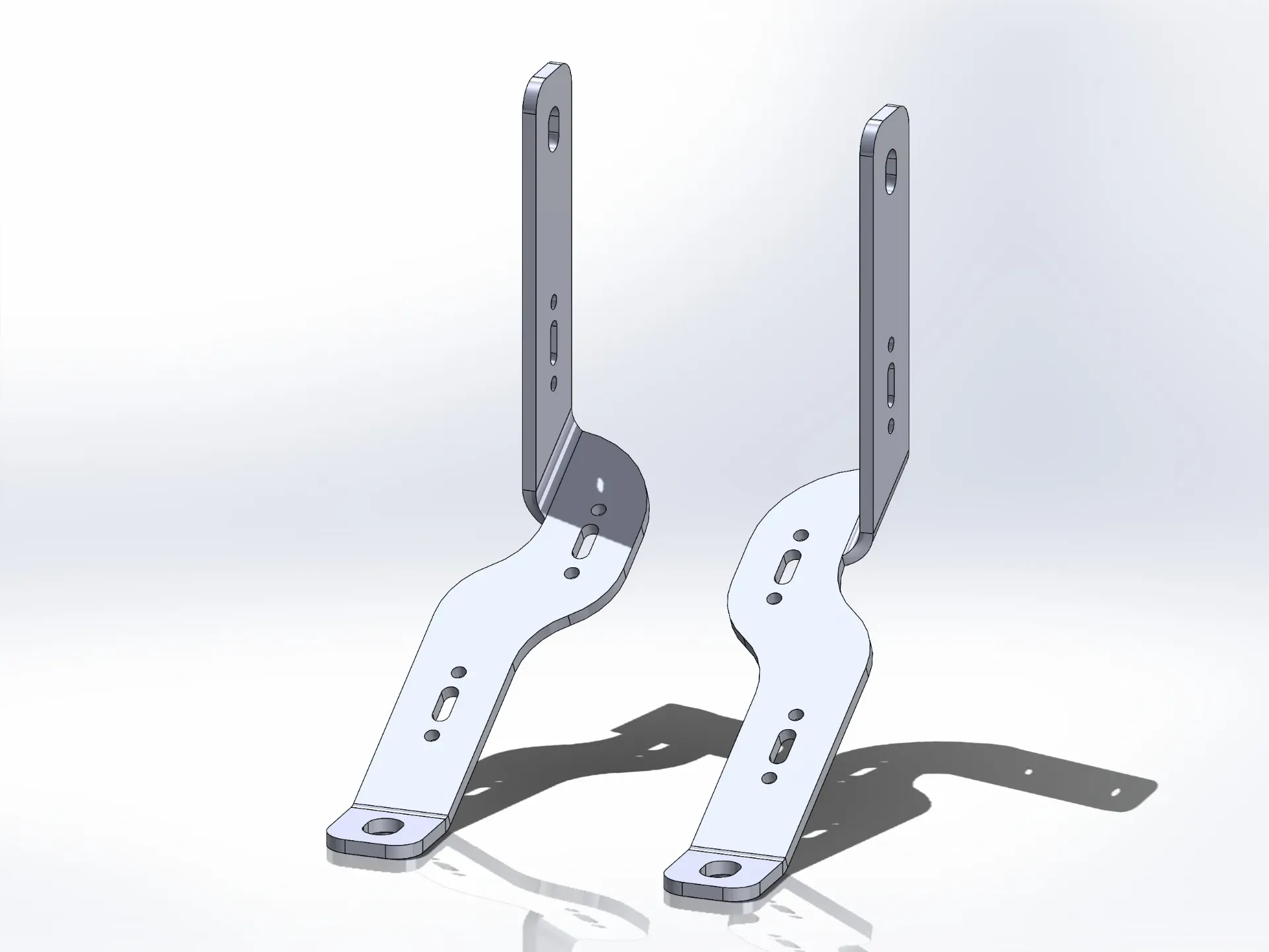 [SLI003612] Peterbilt 389/589 Bumper Support Brackets (16", Full Set)