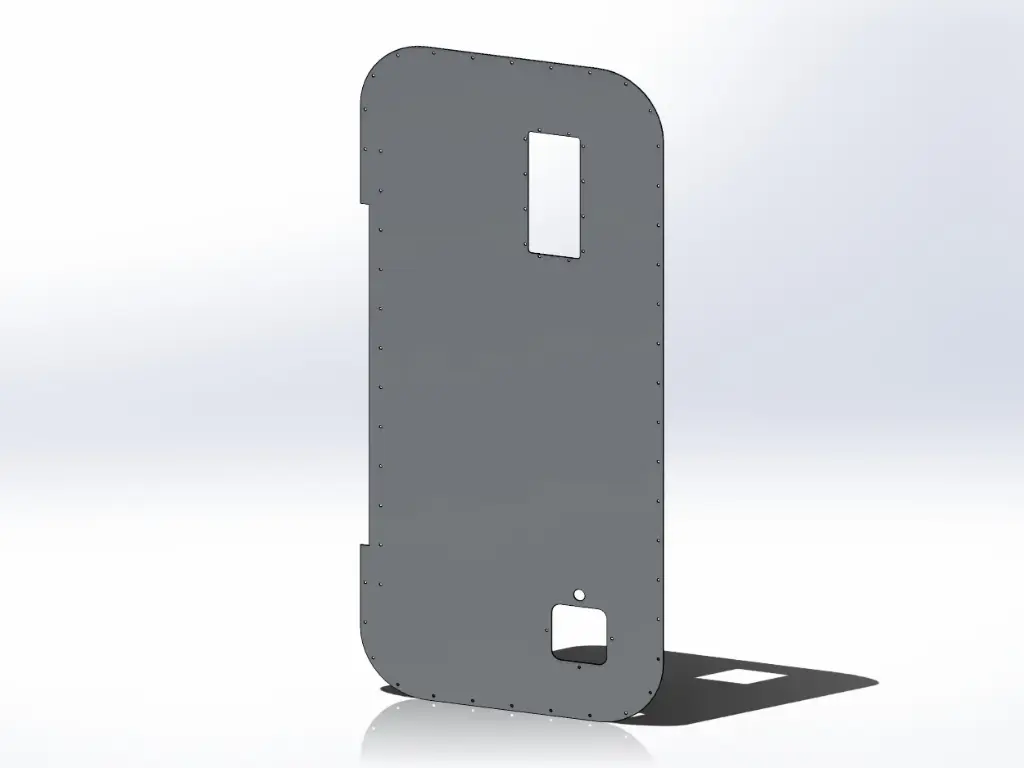 [SLI000067] Peterbilt Old Style 379 Sleeper Panels  - Doors (Lock and Vent)