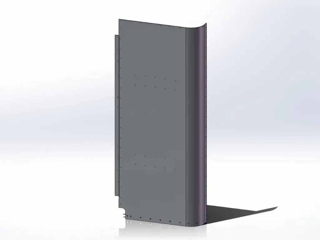 Peterbilt Old Style 379 Sleeper Panels - Back Corner Passengers Side