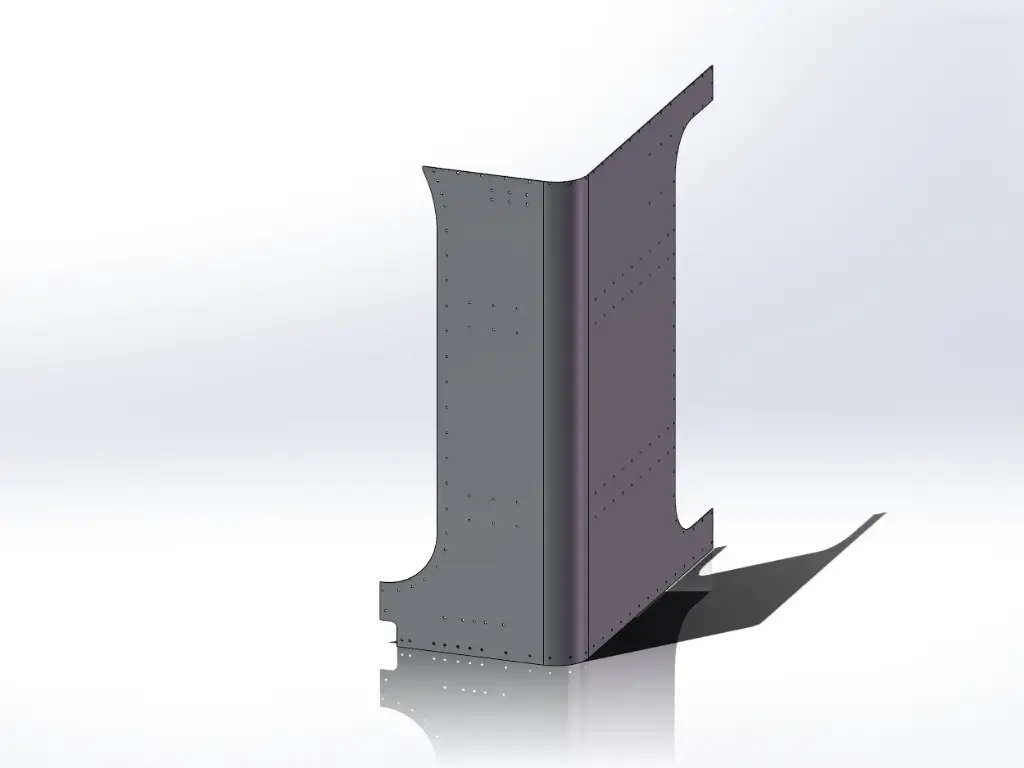 [SLI000077] Peterbilt Old Style 379 Sleeper Panels - Front Corner Drivers Side, 63" (72"), Ultra Cab