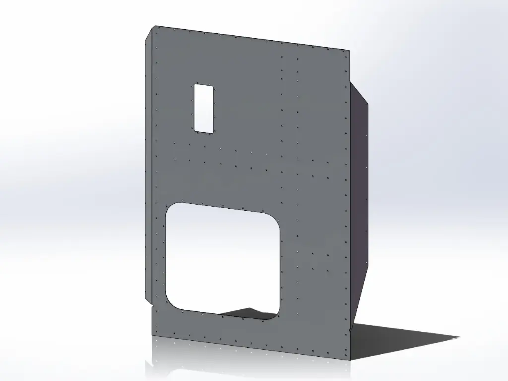 Peterbilt Old Style 379 Sleeper Panels - Passengers Side, 48" (58"), Flat Top