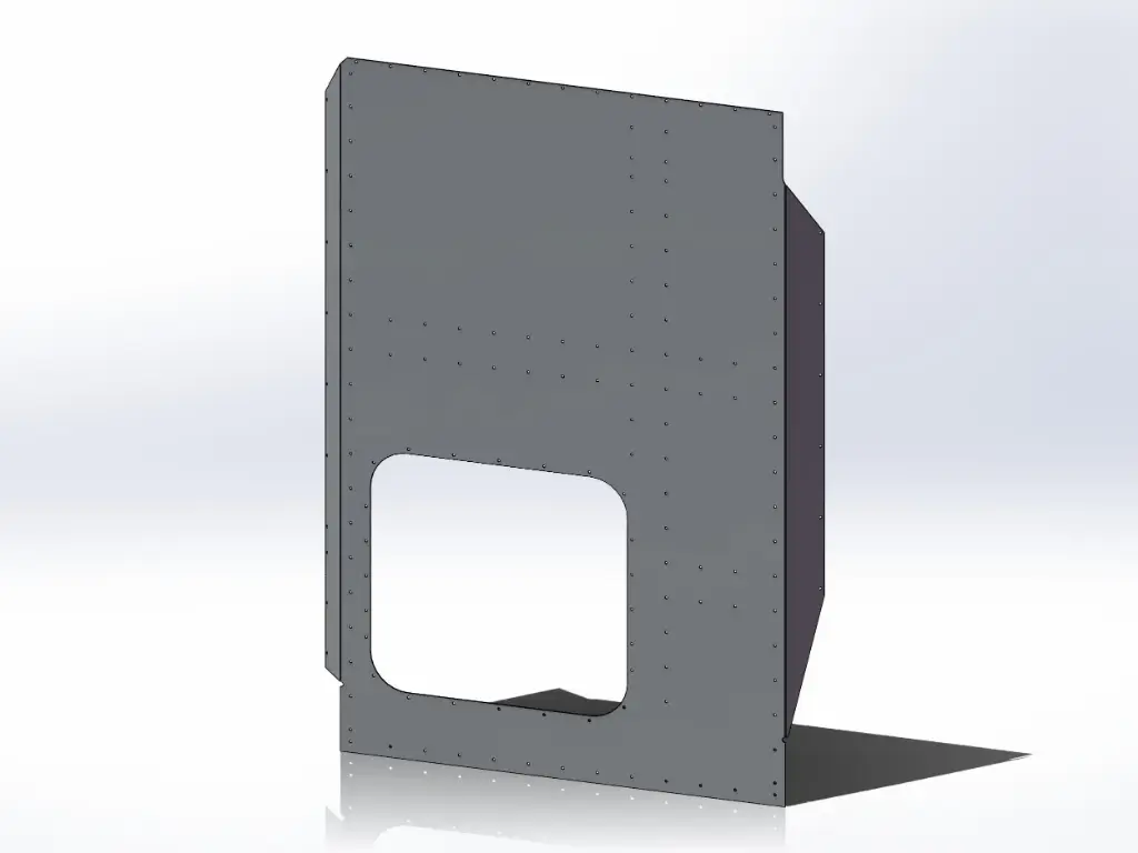 Peterbilt Old Style 379 Sleeper Panels - Passengers Side, 48" (58"), Flat Top