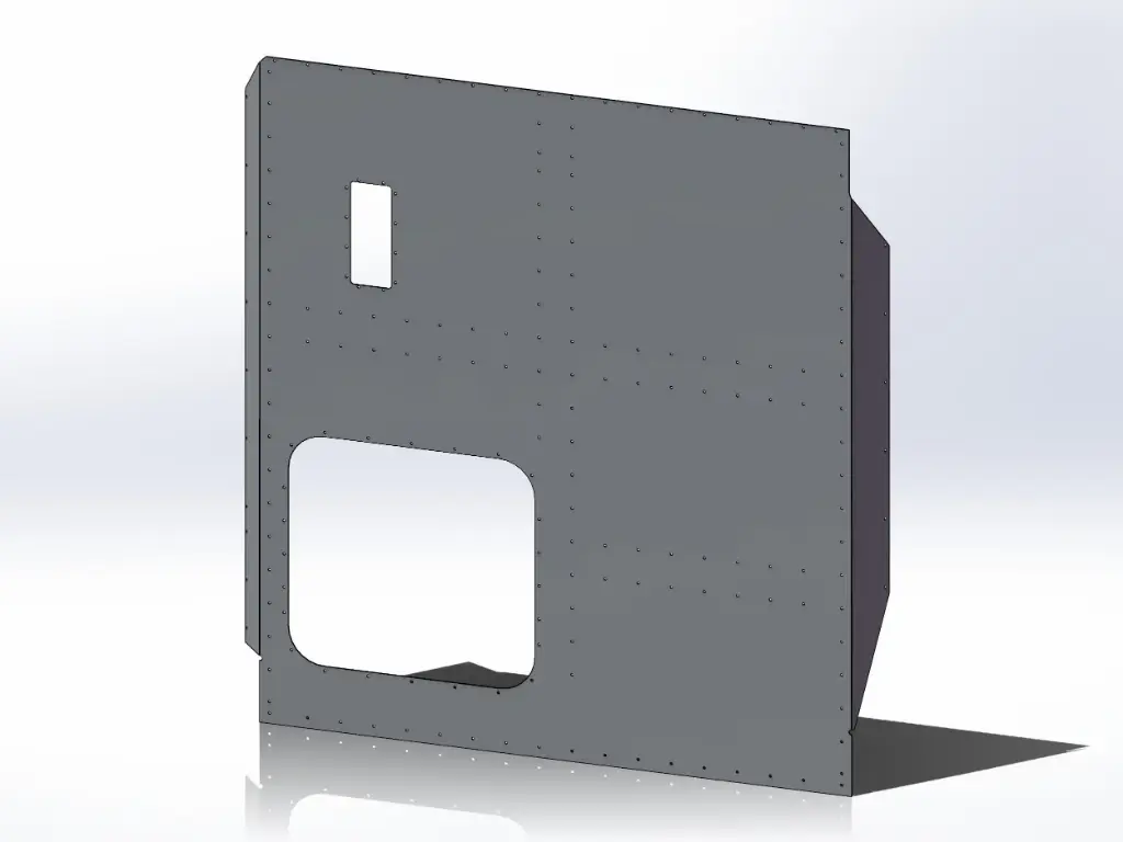 Peterbilt Old Style 379 Sleeper Panels - Passengers Side, 63" (72"), Flat Top