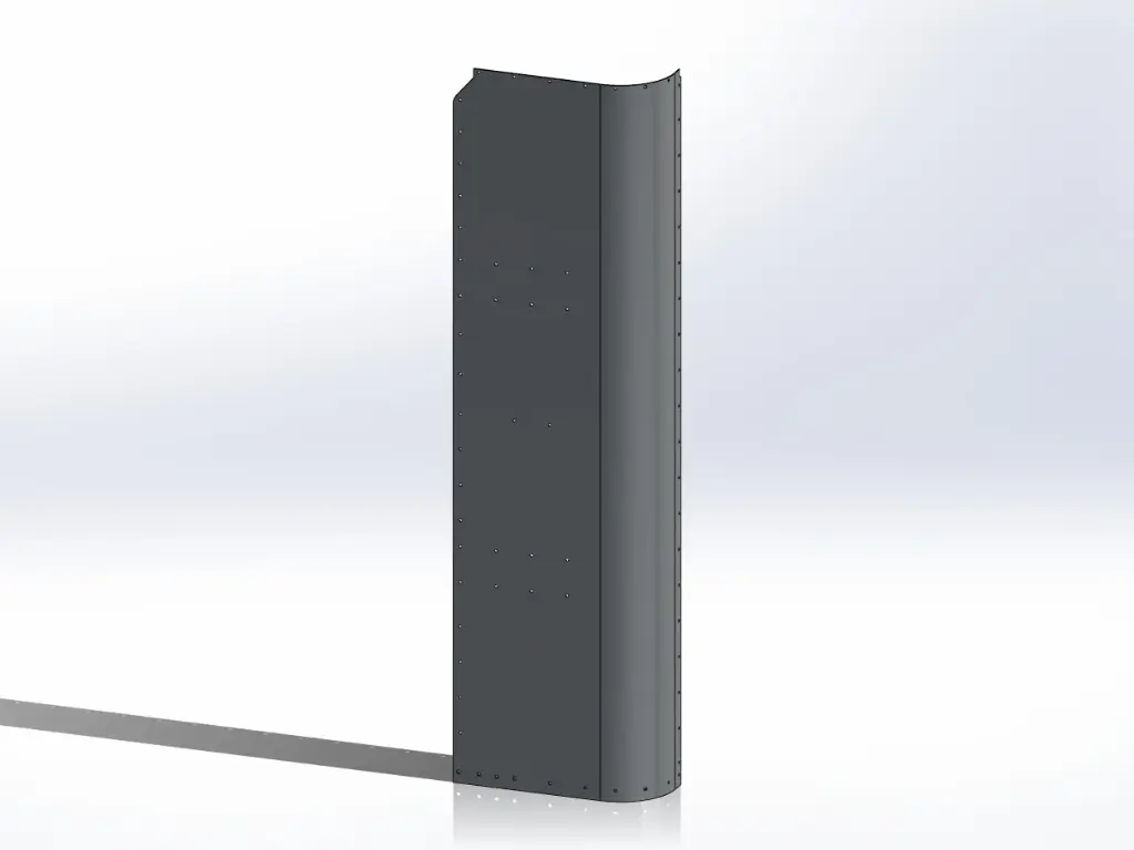 [SLI000107] Peterbilt New Style 389 Sleeper Panels - Back Corner Passengers Side