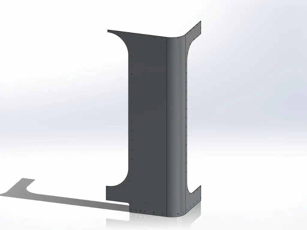 [SLI000108] Peterbilt New Style 389 Sleeper Panels - Front Corner Drivers Side, 36" (44"), Flat Top