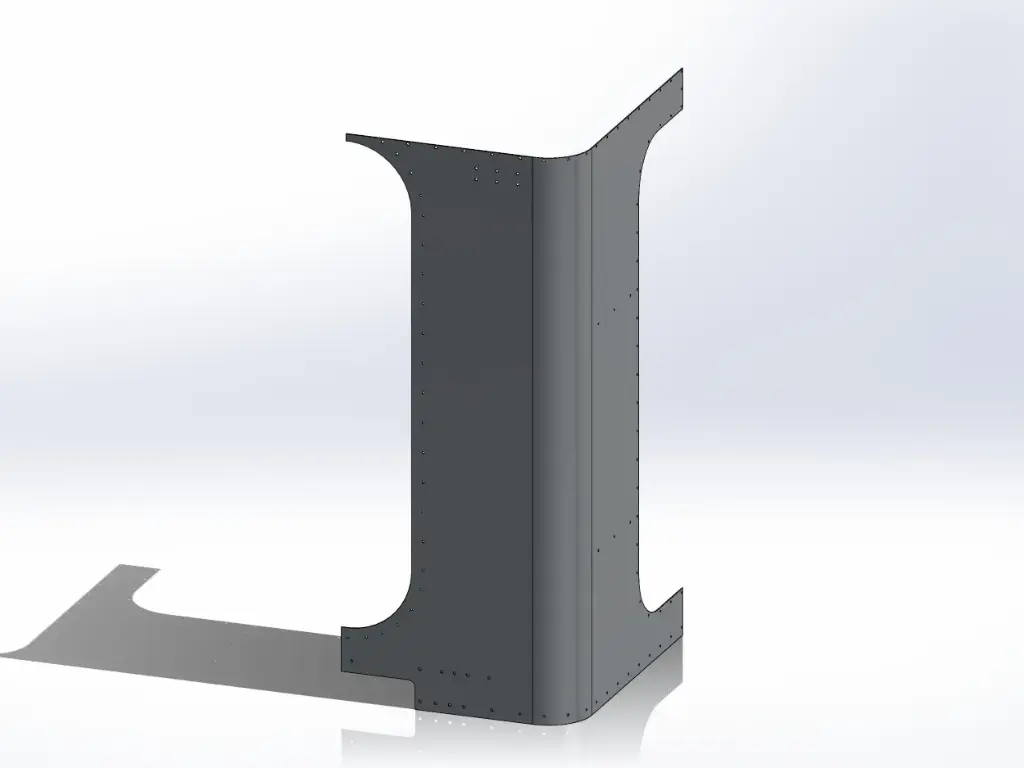 [SLI000109] Peterbilt New Style 389 Sleeper Panels - Front Corner Drivers Side, 44" (58"), Flat Top