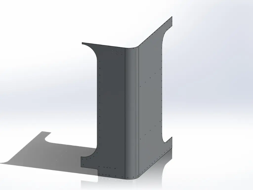 [SLI000111] Peterbilt New Style 389 Sleeper Panels - Front Corner Drivers Side, 63" (72"), Flat Top