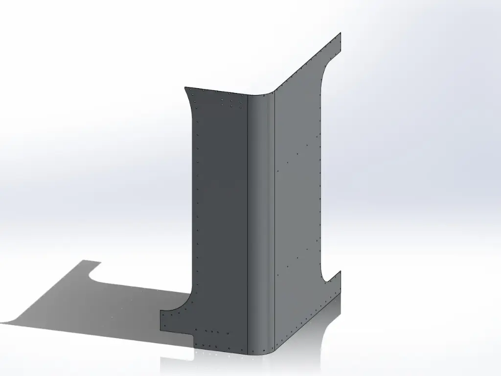 Peterbilt New Style 389 Sleeper Panels - Front Corner Drivers Side, 63" (72"), Ultra Cab