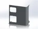 Peterbilt New Style 389 Sleeper Panels - Front Corner Passengers Side, 63" (72"), Flat Top