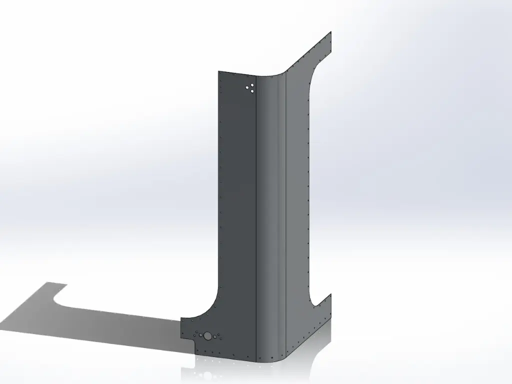 Peterbilt 5-Series Sleeper Panels - Front Corner Drivers Side, 48" (58")