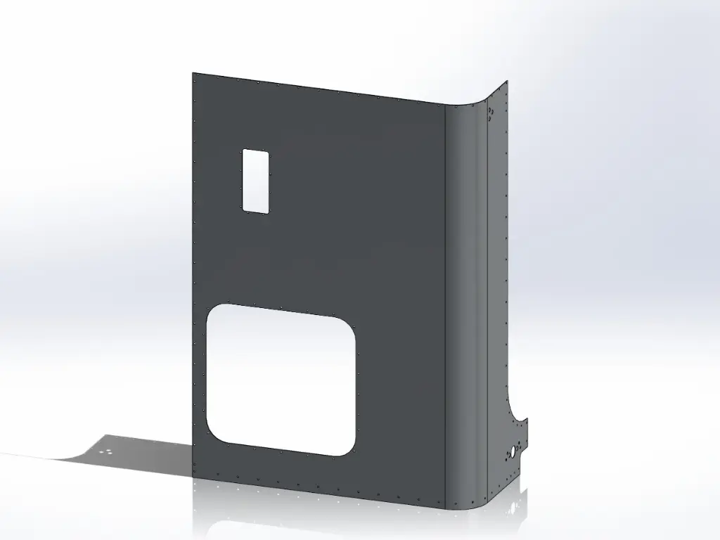 Peterbilt 5-Series Sleeper Panels - Front Corner Passengers Side, 48" (58")