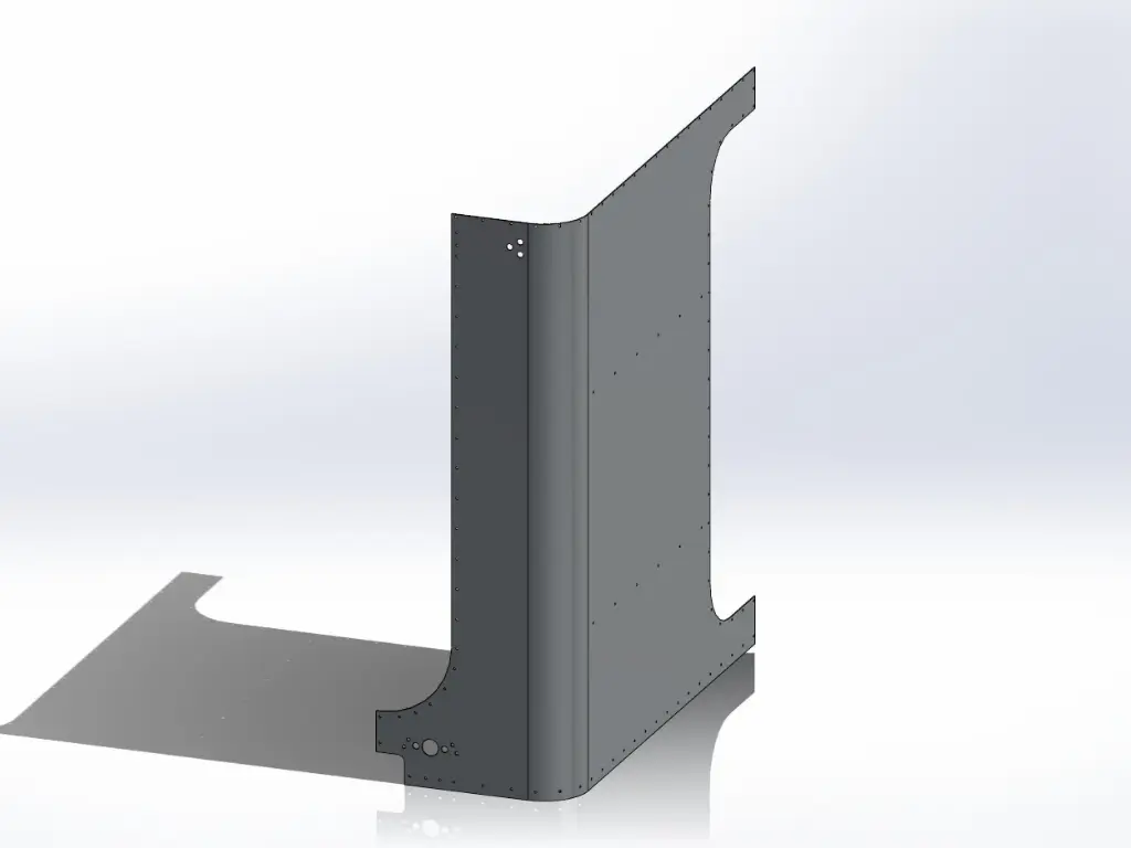 [SLI000129] Peterbilt 5-Series Sleeper Panels - Front Corner Drivers Side, 69" (80") (Yes)