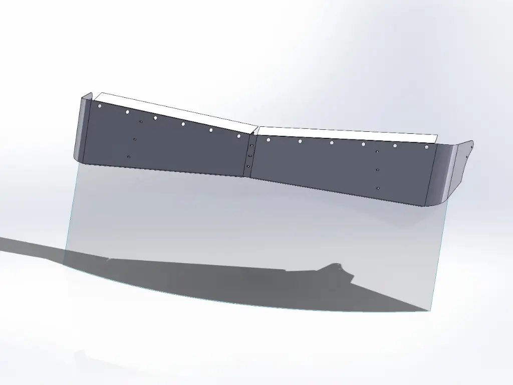 Kenworth T680/T880/W990 Flat Top Visors - Factory Mounts