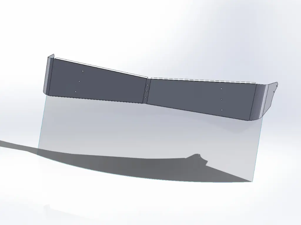 Kenworth T680/T880/W990 Mid Rise Visors - Factory Mounts