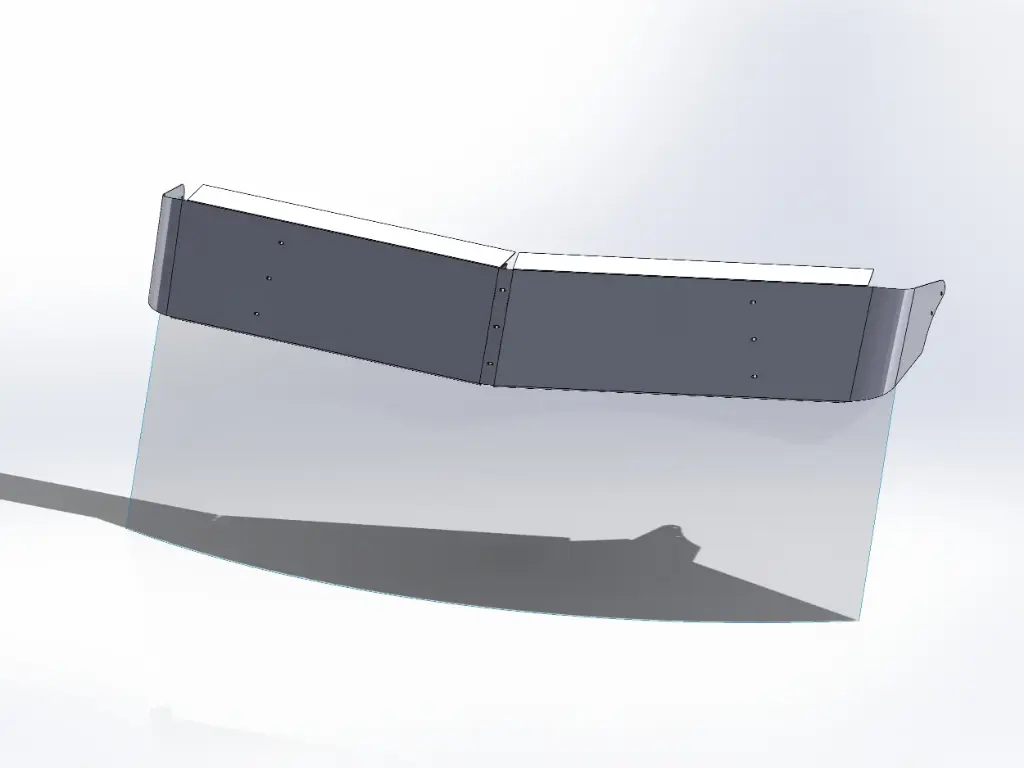 Peterbilt 567/579/589 Flat Top Visors - Factory Mounts