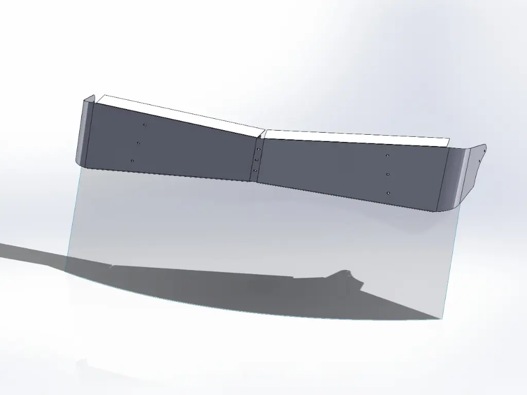 Peterbilt 567/579/589 Flat Top Visors - No Factory Mounts