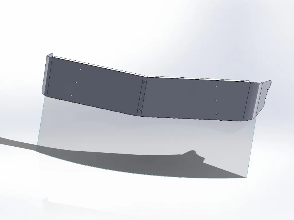 Kenworth T680/T880/W990 Mid Rise Visors - No Factory Mounts