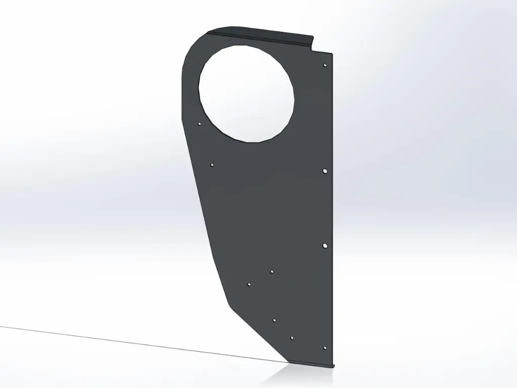 Kenworth Cab Air Cleaner Intake Panels - Aluminum