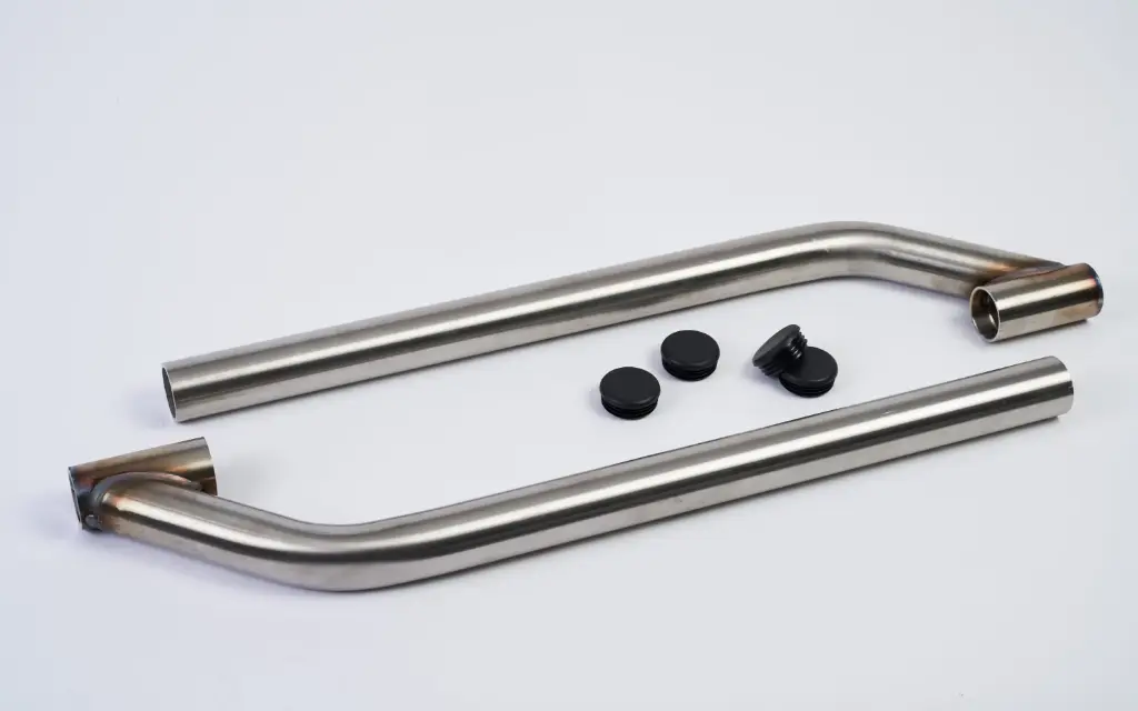 Fender Brackets, Offset Tri-Axle Pipes - Stainless Steel