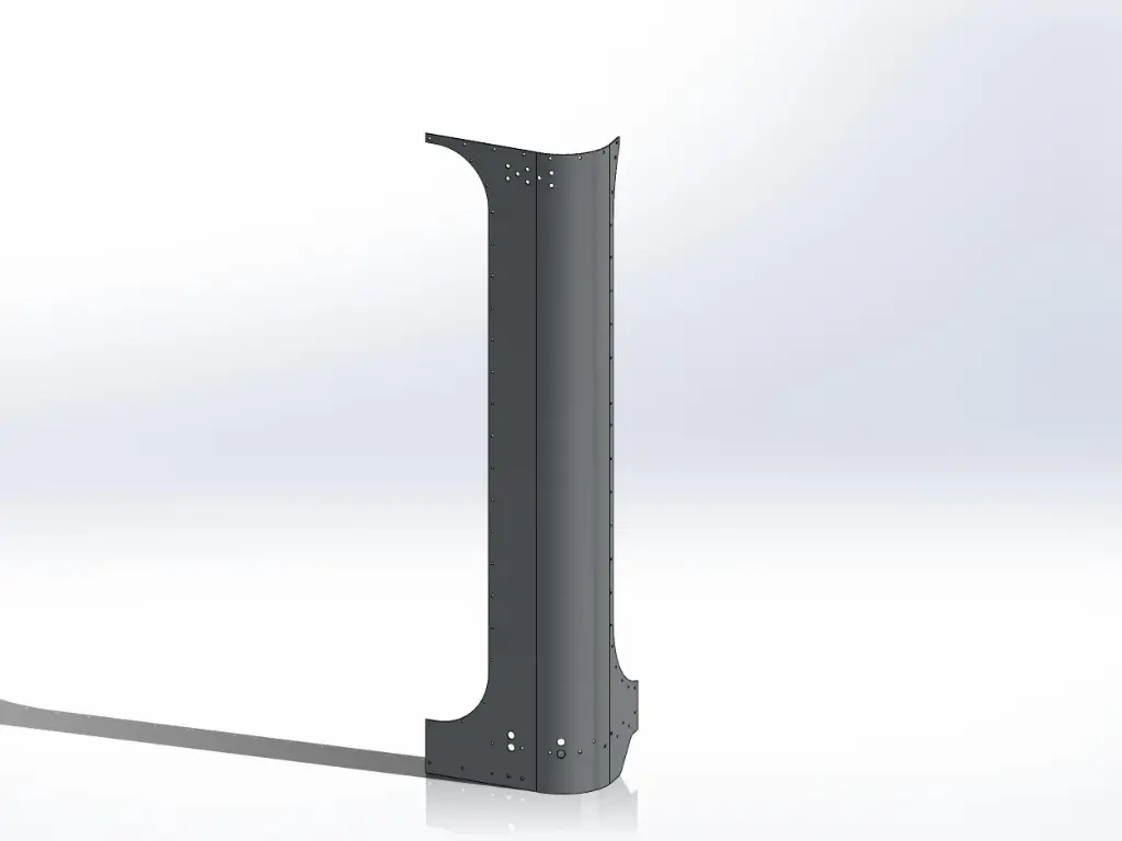 [SLI000021] Peterbilt Cab Back Corner Panels - Ultra Cab (Drivers Side)