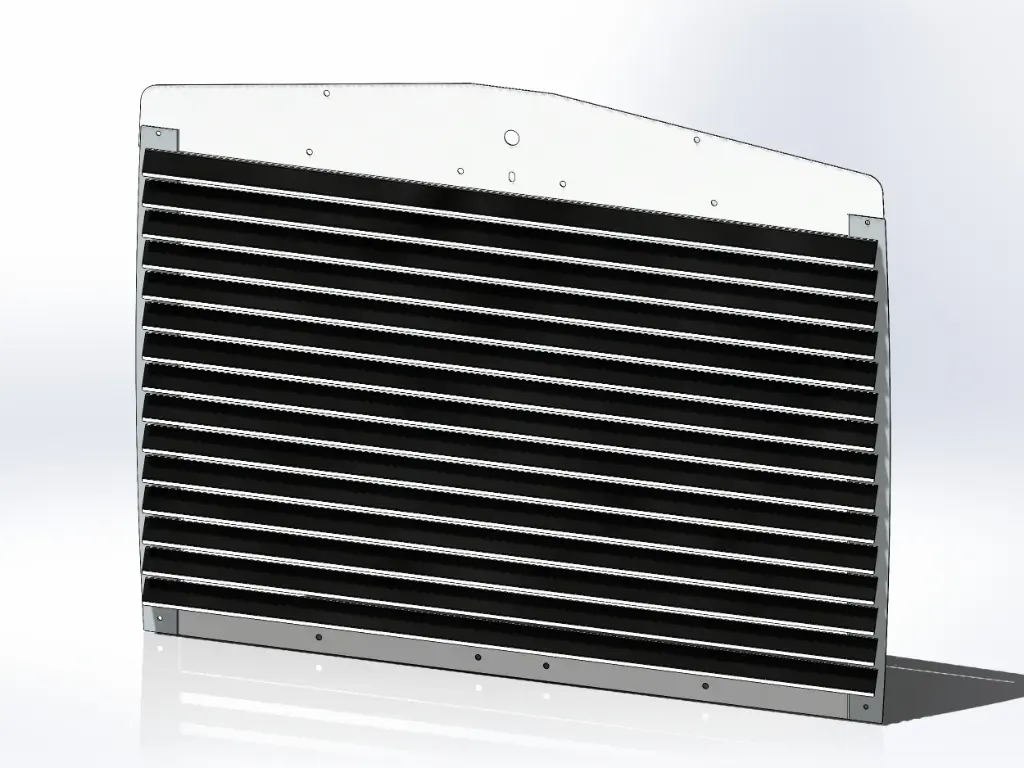 Kenworth T800 Straight Beveled Grills