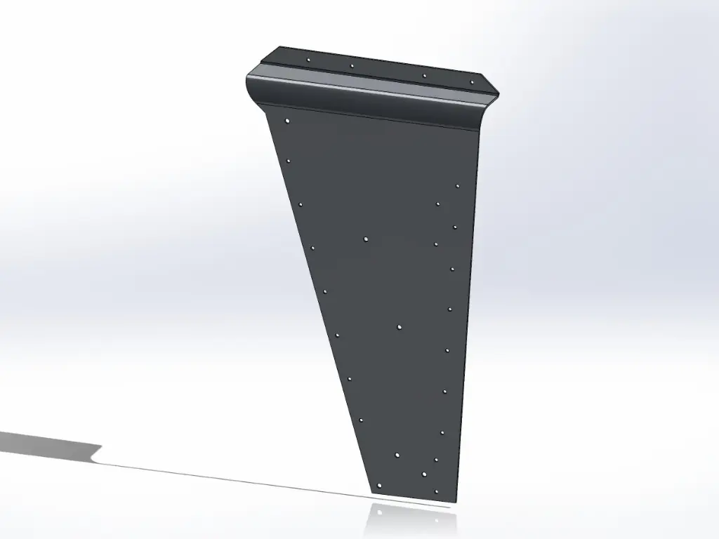 [SLI000245] Peterbilt 359 Bottom Hood Panels - Short Hood (Drivers Side)