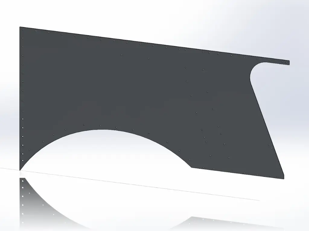 Peterbilt 359 Side Hood Panels - Long Hood