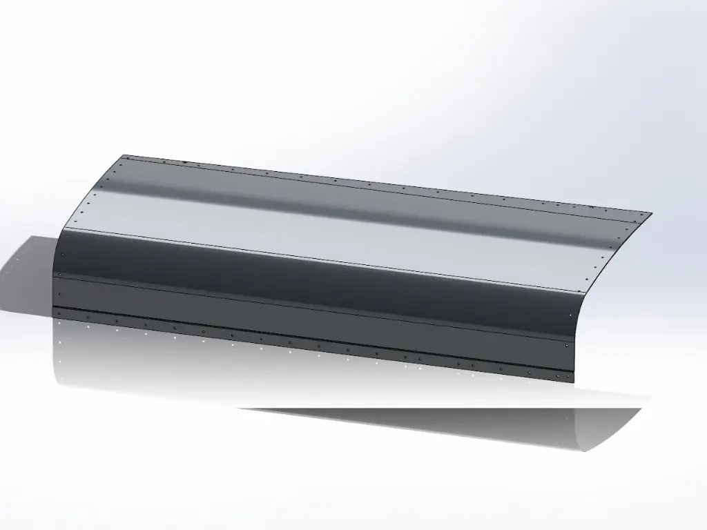 [SLI000253] Peterbilt 359 Top Hood Panels - Short Hood (Drivers Side)