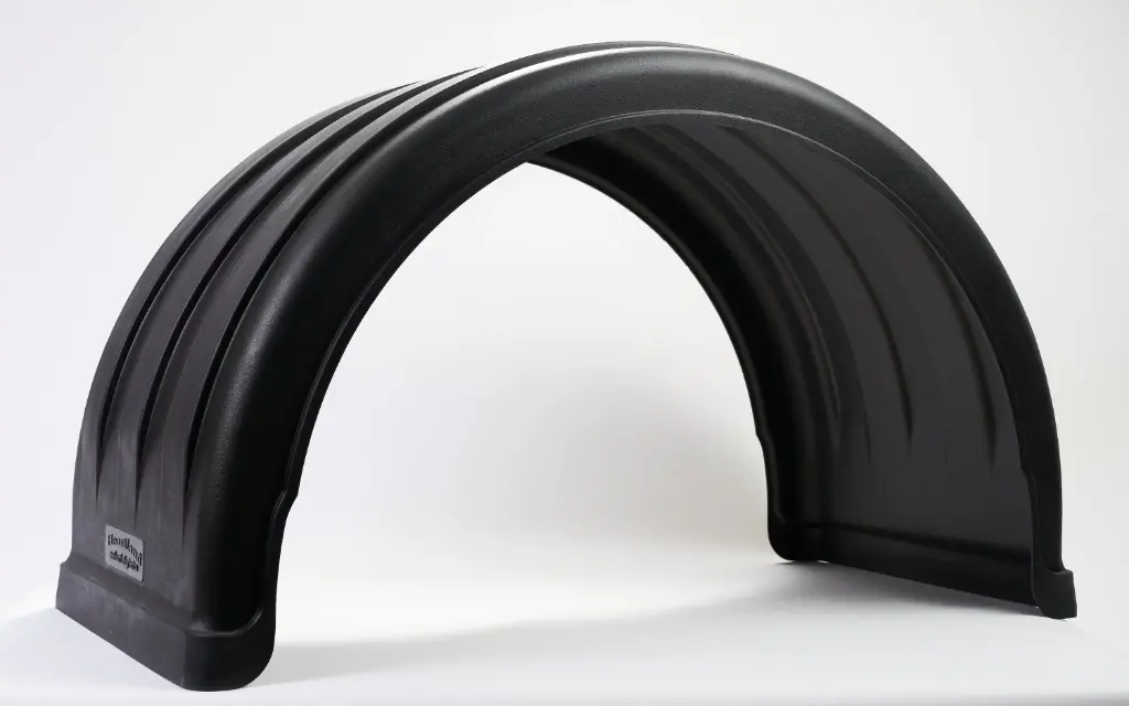 [SLI000267] Single Axle Poly Fenders - Extended Classic (White)