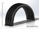 Single Axle Poly Fenders - Push Axle