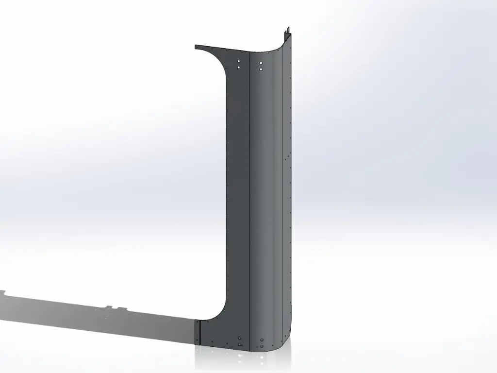 [SLI000029] Peterbilt 359 Cab Back Corner Panels (Drivers Side)