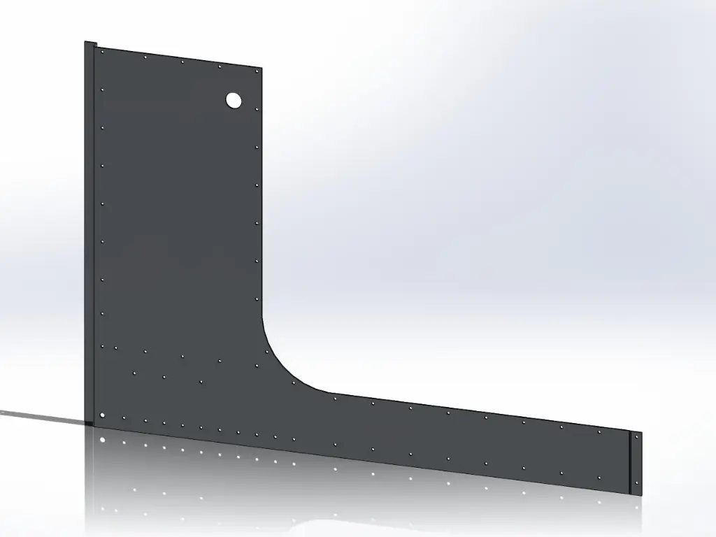 Peterbilt Cab Cowl Panels - Cab Mount Mirrors, No Air Cleaner