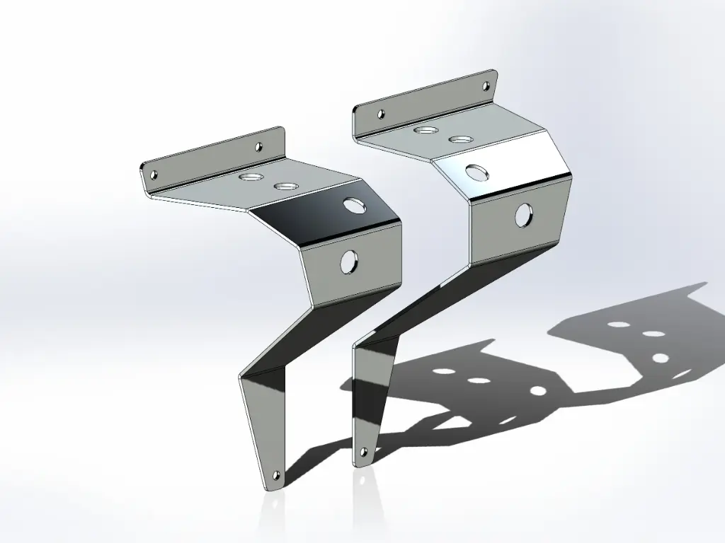 Peterbilt Backup Load Light Brackets – Old Style