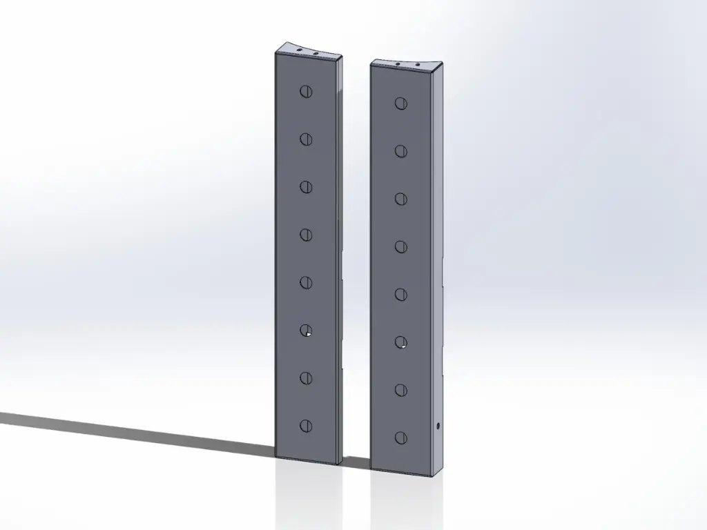 [SLI001764] Peterbilt 589 Front Air Cleaner Light Brackets (No Lights)