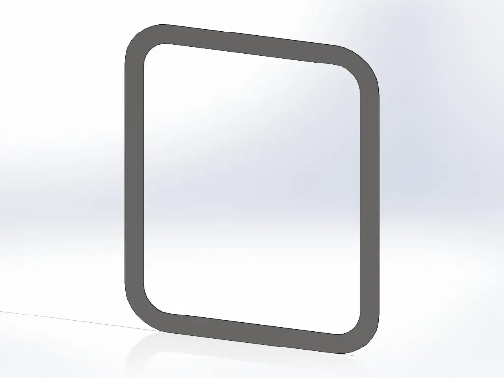 Kenworth Sleeper Bottom Window Trim - Mirror Stainless