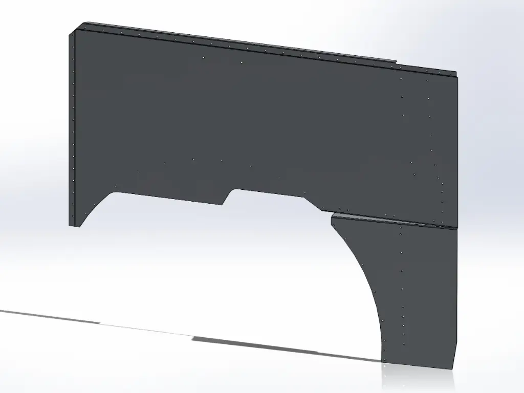 [SLI000050] Peterbilt 379 Long Hood Side Panels (Drivers Side)