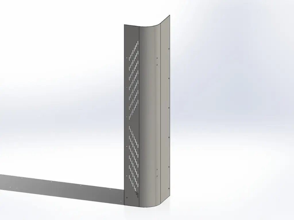 [SLI002098] Peterbilt OEM Factory Style Heatshields - 64.5" | Circa 2010 (No Text, Drivers Side)