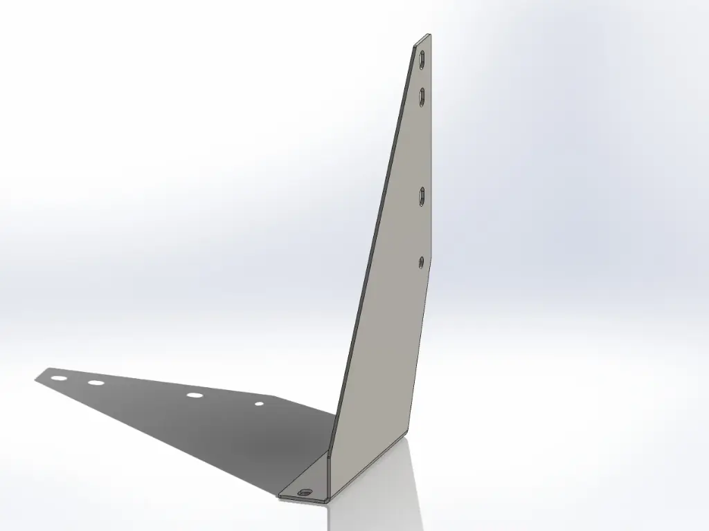 Kenworth Bottom Step Mounting Brackets - New Style 7.5"