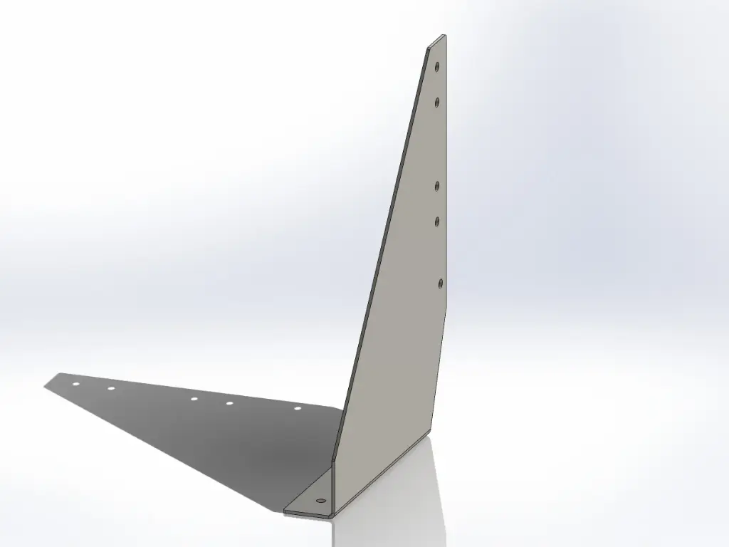 Kenworth Bottom Step Mounting Brackets - Old Style 9.5"