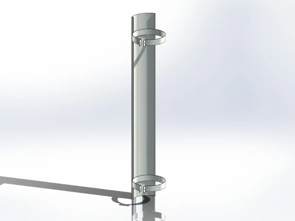 [SLI002309] Straight Pipe 90 Degree Heatshields (5", 36")