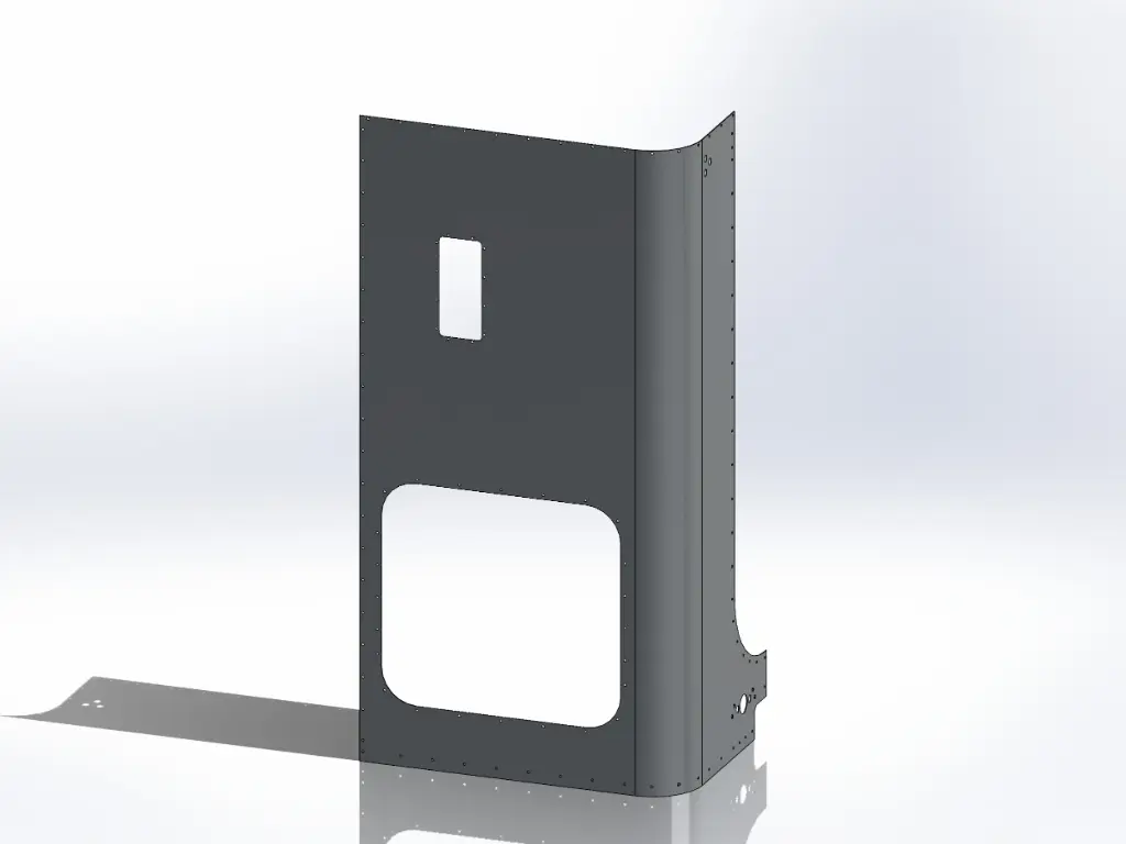 Peterbilt 5-Series Sleeper Panels - Front Corner Passengers Side, 36" (44")