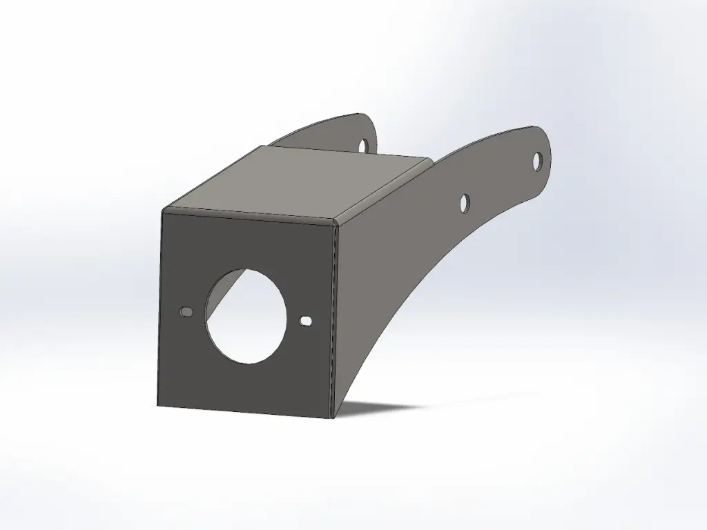 [SLI000255] Peterbilt Fuel Tank Light Bracket (1 - Watermelon Light Hole)