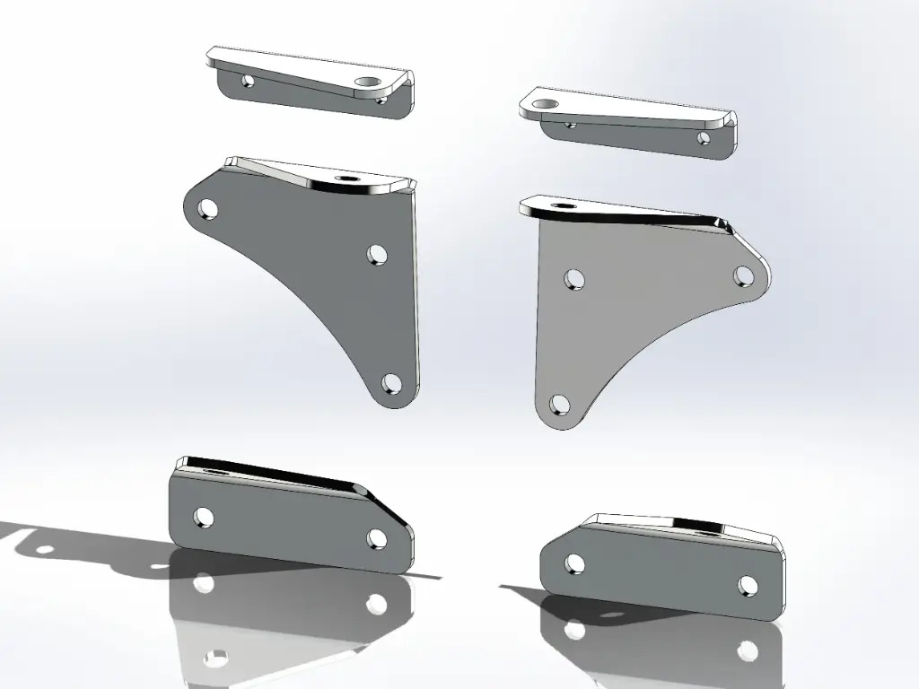 [SLI002421] Kenworth Mirror Mounting Brackets