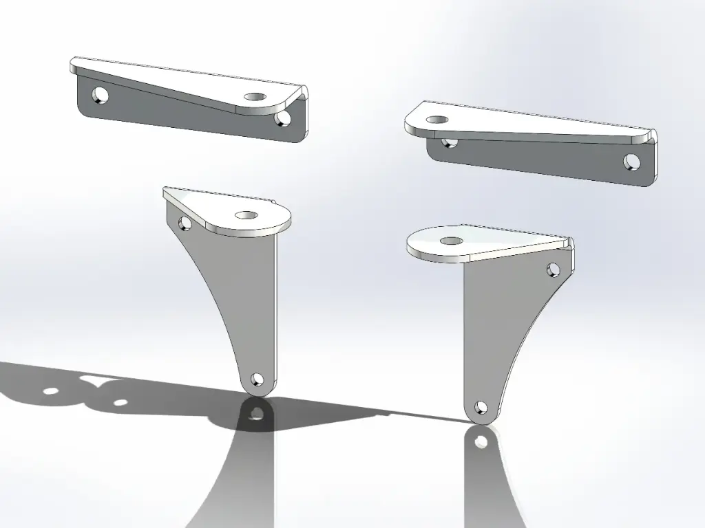 [SLI002427] Peterbilt Mirror Mounting Brackets (Old Style)