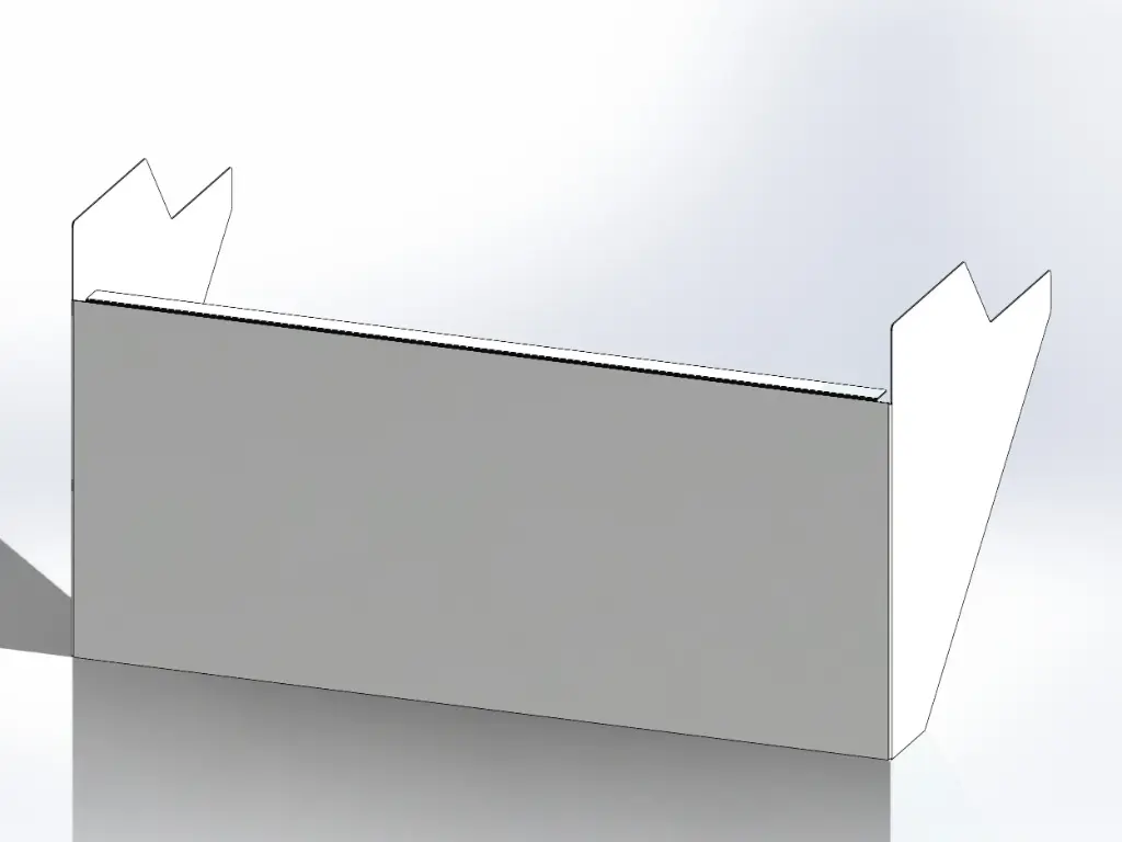 [SLI002478] Mirror Stainless Skin for Peterbilt Factory Style Battery Box Cover - Covers Front and Sides