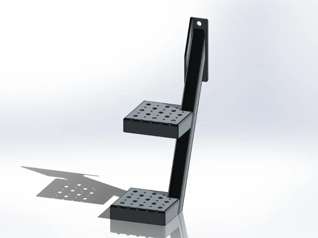 [SLI002500] Aluminum Frame Steps (Left)