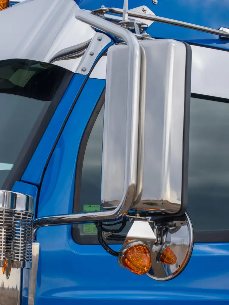 Peterbilt 589 Angled Cab Mount One-Piece Mirror Brackets