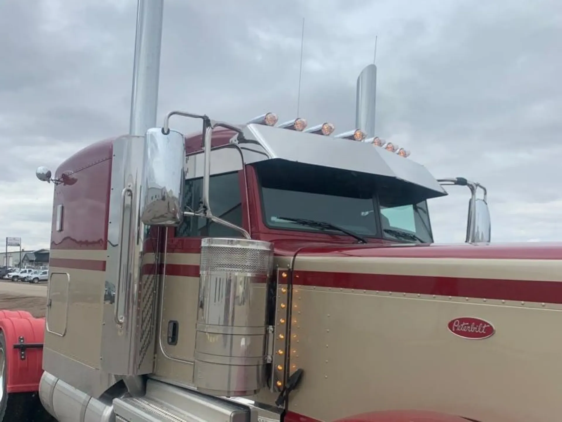 [SLI002688] Peterbilt 3-Series 14" Blind Mount Visors (Door Mount Mirrors)