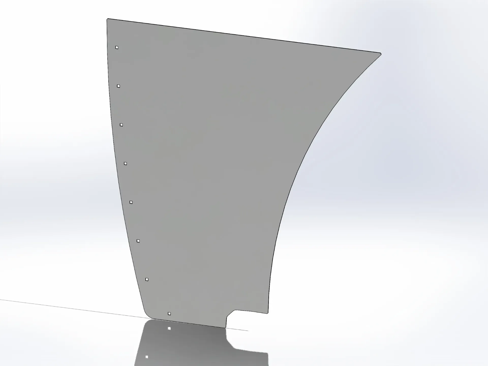 Peterbilt 389 Long Hood Lower Hood Extension Panels