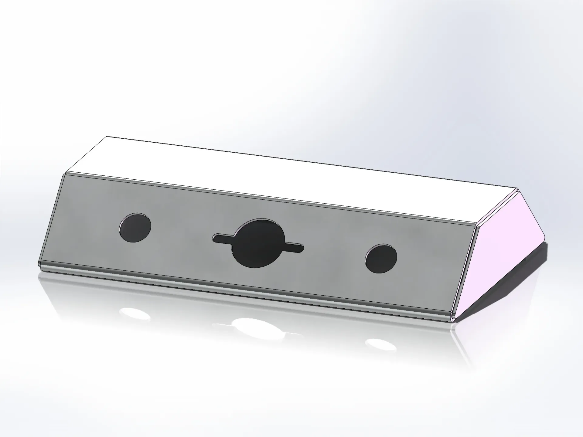 [SLI003425] Small Airline Box - 9" x 3" x 15" | Mirror Stainless (1 large electric, 2 air)